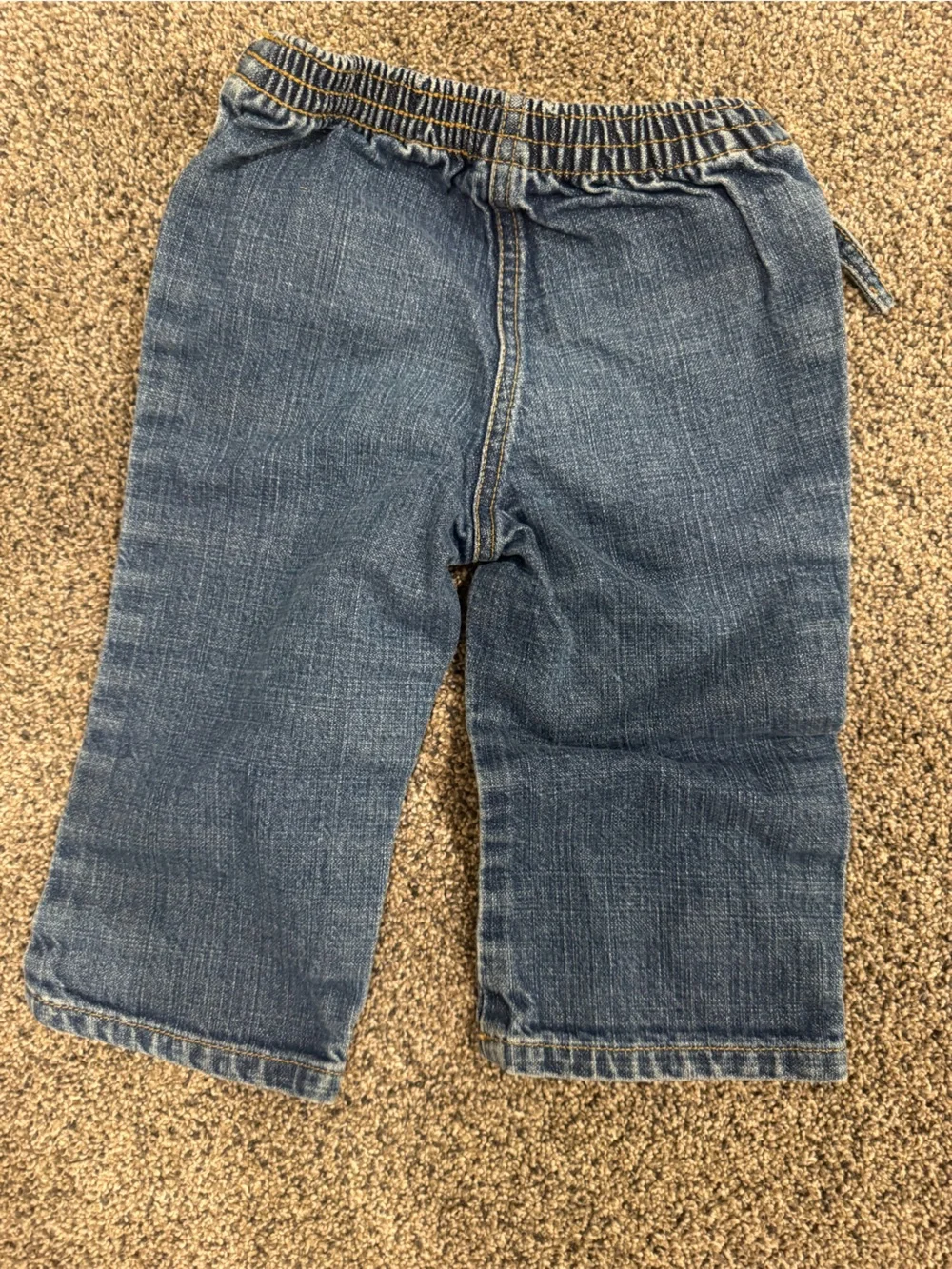 Gymboree y2k Dark Blue Denim Jeans with Mushroom & Flower Embroidery